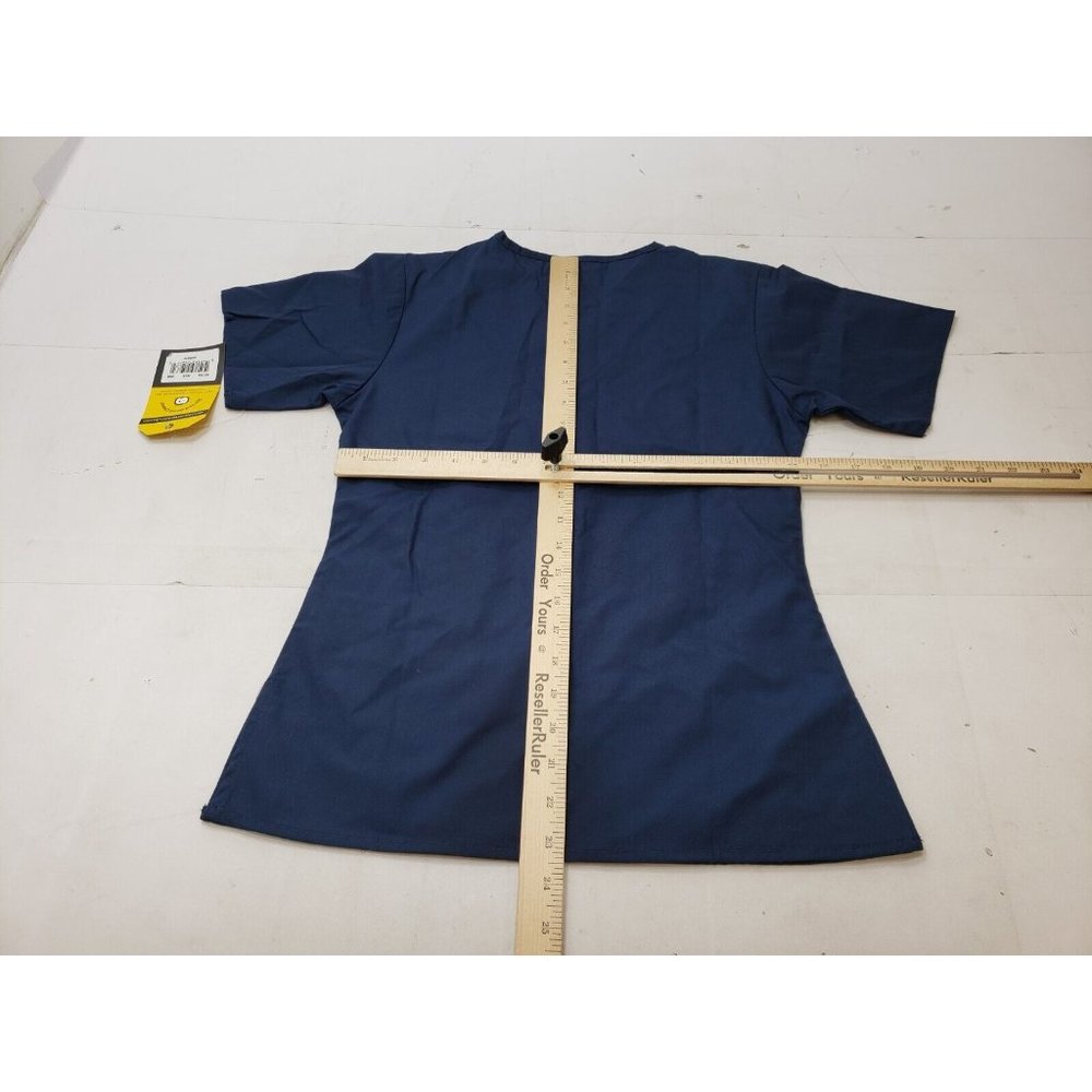Wonderwink Womens Scrub Top Premium Stretch Short Sleeve Blue Size XXS NWT - Picture 7 of 9